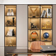 BHM high-end light luxury general manager office ornaments handicrafts high-end atmospheric creative living room study wine cabinet decorations a pair of brushed vases