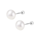 Bangboshi s999 Silver Steamed Bun Round Pearl Earrings 520 Gift Ear Hole Classic Pearl 6-8mm Screw Twist Ear Bone 999 Pearl Earrings 8mm