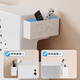 Suijiang router placement rack wall storage box TV set-top box light cat socket blocking decorative box wifi storage rack 60 long - white - rounded corners can be placed on the table or wall-mounted