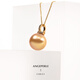 Angel's Tears 18K Gold Seawater Pearl Pendant South Sea Gold Pearl Pendant Necklace Women's Single Birthday Gift for Girlfriend and Wife S-Class/Basically Flawless 10-11mm + Universal Buckle