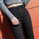 Le pantalon et les jeans de Zhang Fanyu pour les femmes avec des veaux à neuf points en velours à neuf points portant le ressort et l'automne serrés hauts minces 01 Velvet noir haut taille haute 9 points 26 _1 pieds 9 Référence 9196jin [Jin est égal à 0,5 kg]