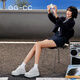 
GG-CC [Ju Jingyi same style] thick-soled shoes 2025 new old design and heightened casual women's shoes G25U5338 white 37