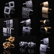 
ANST Old Phoenix Gold Store Gift Box French Cufflinks Sleeve Nail Men's Cufflinks Cuffs Shirt Cuffs Cuffs Cuffs Cuffs Cuffs Male and Women Black Square Enamel Cufflinks (gift box)