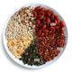 Fuji Fang Nanjing Tongrentang Chicoria Gardoria Té Coix Semilla Lily Mulberry Pueraria poria Poria Poria Orange Peel Money Green Willow Health Té 150g 3 Cajas