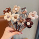 BARY REEF children's brown hairband girls with teeth non-slip girls 2024 new style headset hair card headband baby headband women's dark coffee rabbit ears