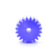 Customized blue nylon gear 2 modules 12 teeth-100 teeth plastic spur gear mechanical transmission cylindrical straight blue flat nylon 2 modules 23 teeth