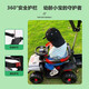 Tong liyou Children's Elektroauto Baby Babybaby Vierräder 1-3 Jahre alte Kinder Fernbedienung Spielzeug Offroad-Auto können Kinderwagen dunkelgrüne elektrische Modell + Fernbedienung + Push Griff + Sonnenschutz nehmen
