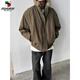 Western Camel (VANCAMEL) high-end American retro jacket cotton coat men's winter warm mountain-carved cotton coat cleanfit fur collar coat black thickened XL 135-150Jin Jin equals 0.5 kg