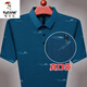 Woodpecker (TUCANO) mulberry silk short-sleeved T-shirt for men summer lapel polo t-shirt with pocket middle-aged and elderly ice. Silk half-sleeved daddy suit 753 tic toe [green] [short sleeve] 170/84A