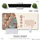 Pad de ratón de texto de texto de gato de tres colores Dunhuang Murals ganan dinero y rica Mat de teclado de la computadora resistente a la suciedad 12116 Satisfacción 100 cm x 50 cm x 2 mm