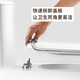 惠达卫浴马桶喷射虹吸式冲水连体坐便器抽水马桶地排盖板缓降坐厕 6218N主推-脲醛抗菌座圈 350mm