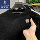 
Woodpecker integrated velvet high-end sweater for men's autumn and winter style plus velvet thickened round neck warm bottom knitted sweater clothes 10749/9906 gray [added velvet thickened] L