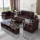 No. 1 Haoting Solid Wood Sofa Living Room New Chinese Furniture Small Apartment Single and Double Triple-Player Storage 2025 New Model 9901# Independent Single [Storage] Cotton and Line Cloth Cover