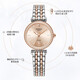 Leimai Reimah Watch Women's Fashion's Diamond-Diamond Water Water Water Water Water 18k Fritillar Face Quartz Belt Bindo de acero 6182 Superta de carcasa de placa blanca