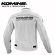 
KOMINE SAFETY/INNOVATION Summer full mesh knight jacket light weight anti-fall minimalist style motorcycle riding suit men and women JK-171 Silver 2XL