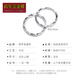 Centenary Bao Jinxiang PT950 platinum earrings for women, romantic car flowers, platinum genuine jewelry earrings, earrings, earrings, gift for girlfriend, platinum corner earrings (weighing about 0.95-1.1 grams)
