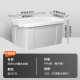 Qingyemu clothing storage box plastic organizer box 100L gray 1 pack with wheels