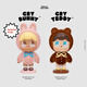 泡泡玛特 POP MART 哭娃Crybaby悲伤动物园大娃摆件玩具 THE SASSY RHINO