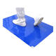 Ansairui sauberer Raum Staub Stickpolster Reinigungsraum Reinigungsraum Staub Entfernung Boden Matte Staubfreie Klebstoff Pad RNEKING TYP 300 Teile Pack Blau 66114 cm 12224