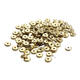 Jewelry craftsman's ancient 18K old gold craftsmanship gold color cultural toy glossy separator wheel abacus sand gold clasp diy with bead pad size about 8mm 10 pieces