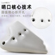Elegant three-tube matte white flaky midrange c-tube oval professional performance grade 3-tube AC-tube ultra-wide instrument AC three-tube [Suiyao performance model]