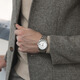 Titoni Watch Men's Universo Series Automatic Mechanical Men's Watch 797 S-695 Acero inoxidable Disco blanco 40 Dial