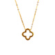 Chishe 18K gold lucky four-leaf clover necklace for women gold sterling silver hollow flower clavicle chain simple gift trendy new style