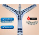 XMSJ适用于康佳滚筒洗衣机XQG80-12128S XQG80-12128W三脚架轴承水封 三脚架+水封+两个轴承