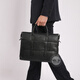 Walker Shop men's briefcase [selected first layer cowhide] 2025 new large-capacity briefcase business handbag black (height 28*width 38*thickness 7cm) 14 inches