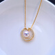 Floating Lotus Seawater Pearl Pendant 758MM Heavenly Lady Moon Women's Pendant a+ without chain 7 points 5-8mm