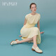 Zhenmeishi Dong Jie same style toffee spring cowhide loafers small leather shoes for women 15906AA4 beige 34