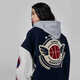 A CHOCK towel embroidered American lettering baseball uniform street quilted thickened jacket navy blue regular style XL