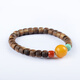 Her Generation Natural Beeswax Agarwood Straight Cut Bracelet Qinan Wenwan Bracelet Women’s Gift 6*7MM Agarwood