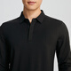 YOUNGOR POLO shirt men's autumn long-sleeved POLO shirt cotton blend material mall same style black YLPC535102ACA L