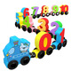 Net Tong Qibei Magnetic Digital Train Toys's Puzzle's Puzzle Magnetic Building Blocy Assembly Baby Girl 1 à 3 à 6 ans 2 garçons [11 section] Nouveau dinosaure magnétique Train numérique