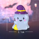 Xixiaowei paysage créatif mignon mignon lumineux halloween petit ghost doll bourse mini-ornements de poupée pour enfants de 6 packs [style d'éclairage]