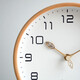 MJK table clock simple clock ornaments Nordic desktop clock living room home desktop modern personalized creative pendulum clock B style wood color