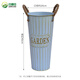 Rümke flower bucket large portable retro iron blue flower pot dry flower vase large bucket dry flower flower arrangement tube height 40cm6699