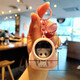 Cute bear keychain couple bag pendant internet celebrity atmosphere light keychain claw machine gift couple