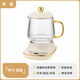 Le Stew Health Pot Mini Tea Maker Health Cup Electric Stew Cup Multi-Function Boiling Tea Kettle Kettle Office Small Electric Cup for One Person Full Glass Smart Adjustable Time Health Cup 0.6L If you purchase more than 10 units, please contact customer service to exchange for a gift box