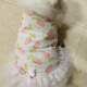 宠物大狗衣服中大型犬透气防掉毛防晒网纱萨摩金毛夏季薄款背心裙 粉色樱桃(不退不换) 110码(胸围9756-70斤左右)