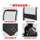 Leyou Baiyi small trolley flat trolley 90*60cm 5 inch TPR light sound wear-resistant load-bearing 900 Jin [Jin equals 0.5 kg] decoration moving small trailer transport truck small puller pull truck folding trailer