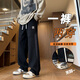 Boledi 13 Junior High School-Schülersporthosen im Frühjahr und Herbst Casual Long Hosen 12-jähriger Junge 15 Teenager Big Children's Straight-Big Taille Hosen 753 Schwarz (Frühlings- und Herbststil) Hochwertige 160 m 70-100jin [Jin gleich 0,5 kg]