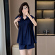 Yashati 2024 Summer de grande taille sans manche décontracté Suit de la chemise sans manches imprimée en style chinois Set en deux pièces 200 Jin [Jin est égal à 0,5 kg] 9922 noir 3xl (poids recommandé 145-165 Jin [Jin est égal à 0,5 kg]))