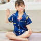 Disney Sommer kurzärmelige Kinder-Pyjamas Eisseide Dünne Sommerjunge Seiden kleines Mädchen Baby Cartoon Home Anzug 679 Junge 170 Größe 8 Empfohlene Höhe 90-105 cm