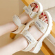 anta kids ant pedal girls shoes children's sandals daddy 2025 summer medium and big children girls sports beach shoes protection Mi Zi 38