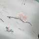 Shibeini High-End Sticked Seidenviertes Set 100% Mulberry Seiden Schwergewichtig 25mmi Home Textile Seide Bettwäsche Set Pfirsichblüte fließend Wasser 3881 [angepasst 5 bis 7-Tage-Versand] 2,0-Meter-Bettblatt Style [Quilt Cover 220x240]