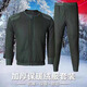 Jihua 3066 new style velvet cold-proof and warm suit autumn and winter outdoor patrol zipper type simple and durable fleece pants gray green-Lu 175/100