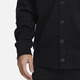 耐克（NIKE） 男针织开衫春季新款黑色纯棉休闲叠搭刺绣外套 FN3899-010 S