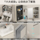 海松达不锈钢浴室柜组合陶瓷一体110cm洗手盆120大户型卫生间洗脸盆柜 奶咖色12048cm主柜+全封镜柜